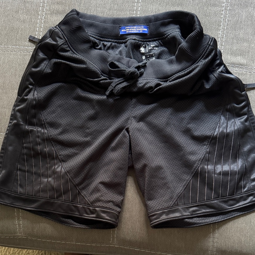 Nike NBA Icon Edition Golden State Warriors Men's Black Athletic Shorts